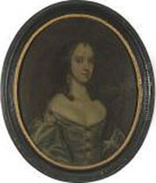 Portrait Of A Lady, Traditionally Identified As Lady Byron, Half-length, In A Blue Dress - view 1