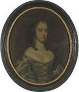 Portrait Of A Lady, Traditionally Identified As Lady Byron, Half-length, In A Blue Dress