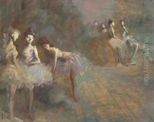 Danseuses au repos by Jean-Louis Forain