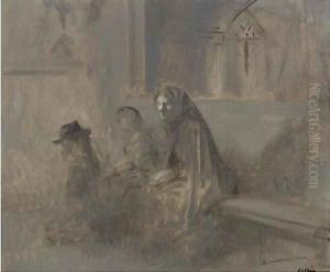 Personnes en attente by Jean-Louis Forain
