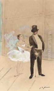 Un coin des coulisses de l'opera by Jean-Louis Forain