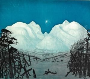 Vinternatt I Rondane 1917 by Harald Oscar Sohlberg