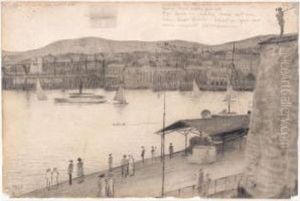 Oslo, Fra Akershus (oslo, From Akershus) by Harald Oscar Sohlberg