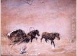 L'attelage by Pyotr Fyodorovich Sokolov
