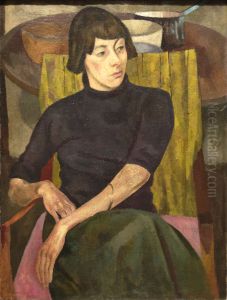 Portrait Of Nina Hamnett by Roger Fry