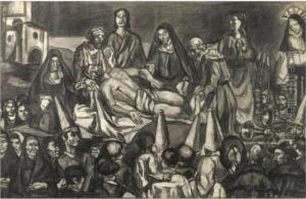 Paso Del Entierro De Cristo En La Procesion - view 1