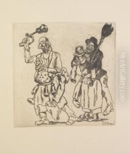 Mascaras De Los Cencerros by Jose Gutierrez Solana