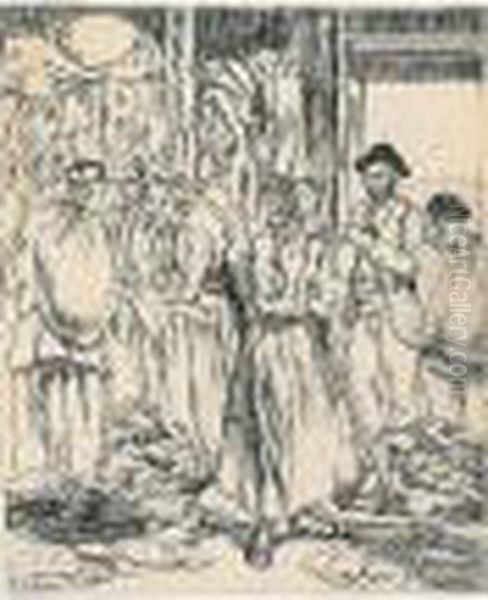 Traperos De ``el Rastro' (rag And Bone Men At El Rastro) by Jose Gutierrez Solana