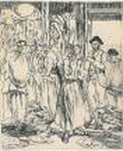 Traperos De ``el Rastro' (rag And Bone Men At El Rastro) by Jose Gutierrez Solana