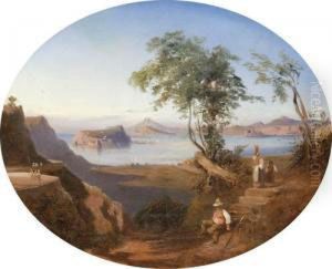 Veduta Di Nisida E Del Capo Miseno by Achille Solari