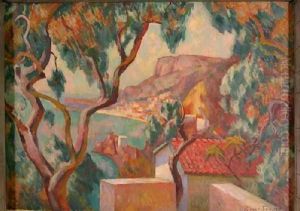 View On The Cote DAzur Menton by Roger Fry