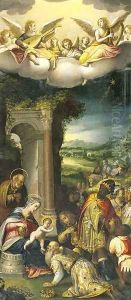 The Adoration of the Magi by Prospero Fontana