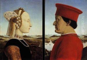 Portraits of Federico da Montefeltro and His Wife Battista Sforza 1465-66