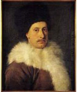 Portrait D'un Gentilhomme Au Col De Fourrure