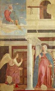 Annunciation c. 1455 by Piero della Francesca