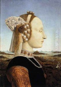 Portrait of Battista Sforza 1465-66