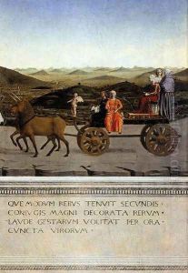 Triumph of Battista Sforza 1465-66 by Piero della Francesca