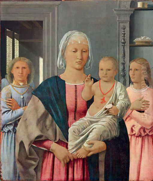 Virgin with Child Giving His Blessing and Two Angels (The Senigallia Madonna) (Madonna col Bambino benedicente e due angeli - Madonna di Senigallia) - view 1