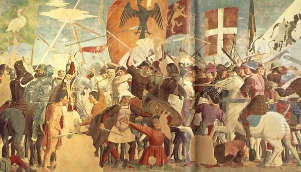 Battle between Heraclius and Chosroes (left view) c. 1460 - view 1