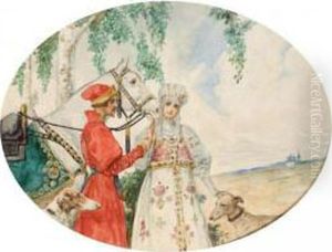The Young Lovers by Sergei Solomko