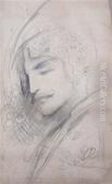 Head Study Of A Man With Moustache - view 1