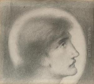 Study Of A Head, In Profile