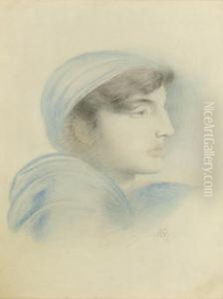 Figure Study In Profile - view 1