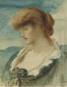 Head Of A Woman With Red Hair, In Profile To The Left Head Of A Woman With Red Hair, In Profile To The Left