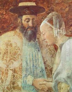 Meeting of Solomon and the Queen of Sheba (detail-1) c. 1452 Meeting of Solomon and the Queen of Sheba (detail-1) c. 1452