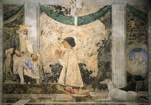 St Sigismund and Sigismondo Pandolfo Malatesta 1451 by Piero della Francesca