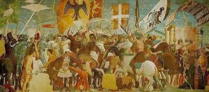Legend of the True Cross: The Battle of Heraclius and Chosroes (Storie della Vera Croce: Battaglia di Eraclio e Cosroe) by Piero della Francesca