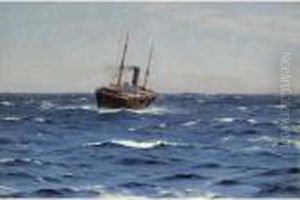 A Ship In The Open Sea