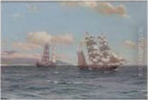 South Sea Whalers by Thomas Jacques Somerscales