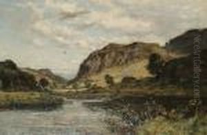 A River Landscape by Richard Gay Somerset