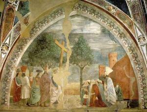 Exaltation of the Cross c. 1466 by Piero della Francesca