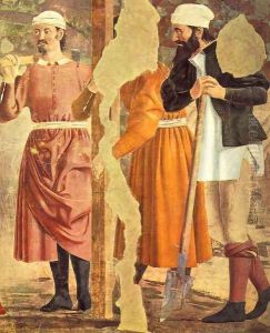 Discovery of the True Cross (detail-3) c. 1460 by Piero della Francesca