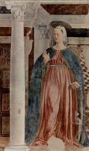 Annunciation (detail 1) by Piero della Francesca
