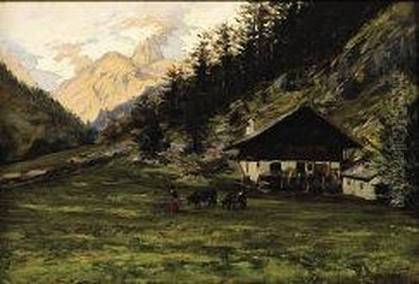 "valle Di Gressoney In Ottobre" 1899 - view 1