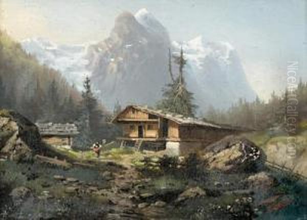 Wetter- Und Wellhorn Von Rosenlaui Aus. - view 1