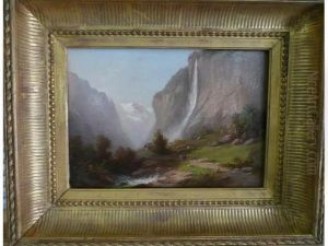 Paysage A La Cascade by Ferdinand Sommer
