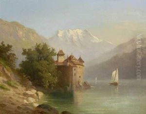 Blick Auf Schloss Chillon