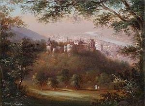 Blick Auf Heidelberg by Ferdinand Sommer