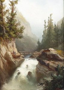 Zwei Alpenpartien Im Berner Oberland. by Ferdinand Sommer