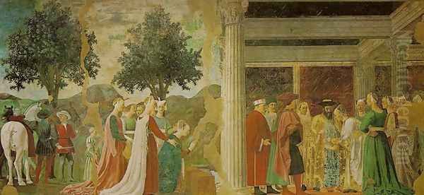 Legend of the True Cross: Adoration of the True Cross and the Queen of Sheba Meeting with Solomon (Storie della Vera Croce: L'adorazione del sacro legno e l'incontro di Salomone con la regina di Saba) - view 1