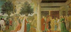 Legend of the True Cross: Adoration of the True Cross and the Queen of Sheba Meeting with Solomon (Storie della Vera Croce: L'adorazione del sacro legno e l'incontro di Salomone con la regina di Saba)