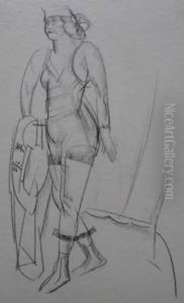 Female Model Standing - view 1