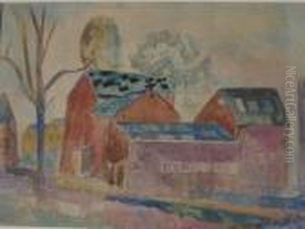 Farm With Red Barns - view 1