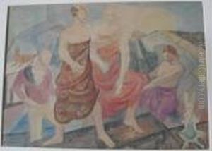 Figures With Rabbit And Dog