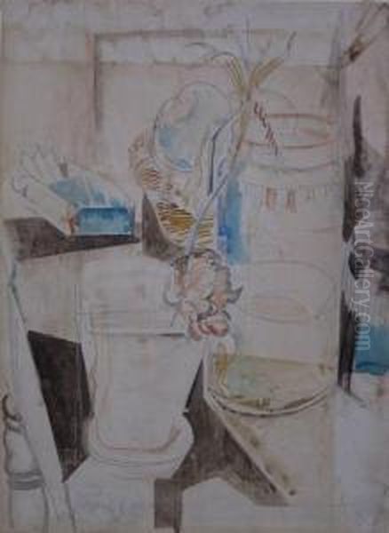 Flower In A Jar On Table - view 1