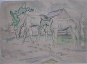 Two Green Horses